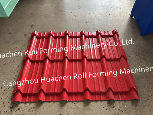 Einfachprofilierte Metall-Stahl-Fliesen-Dachplattenformmaschine