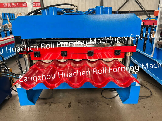 Verkäufliche Kaltrollenformmaschine für Wellfarbstahl-Dachbleche