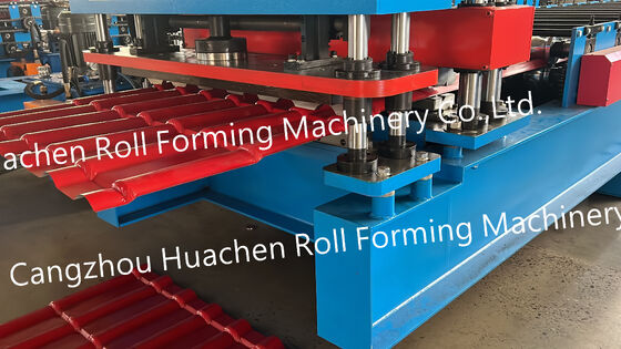 Hocheffiziente, zahnradgetriebene Trapezblech-Profiliermaschine