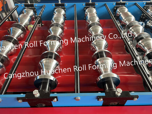 Metal Corrugated Roll Forming Machine Corrugated Iron Roofing Sheet Making High Productivity Gear & Bearing
