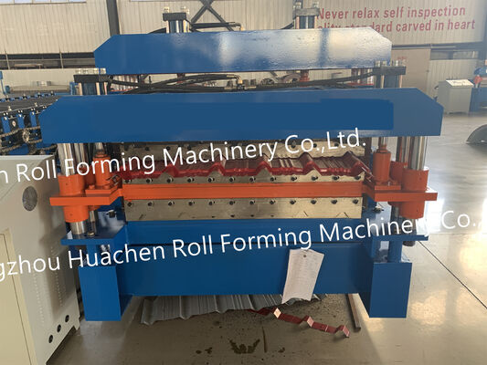 Maschine zur Herstellung von Metall-Stahl-Roll-Dachblechen Doppelschicht-Verglasungsteile-Formmaschine