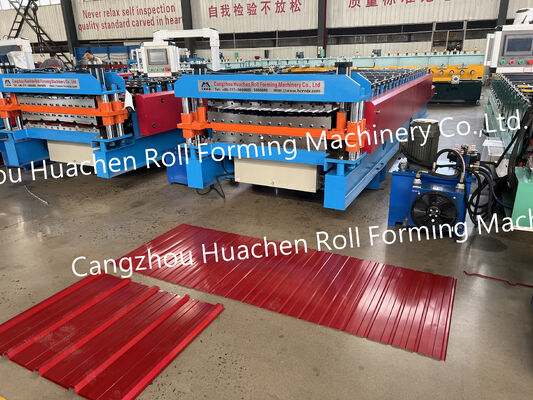 Hochwertige Multifunktionsplatte Doppelschicht-Rollformmaschine Zink-Dachblechmachine Dachplattenmaschine
