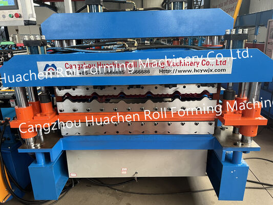 Warm verkaufte Walzstahl-Dachplatte Rollenformmaschine Stahlfliesenherstellung Maschine