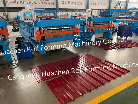 Hochwertige und häufige automatische Dachfarbe Stahlblech-Metallrollenformmaschine