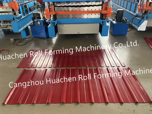 Hochwertige und häufige automatische Dachfarbe Stahlblech-Metallrollenformmaschine