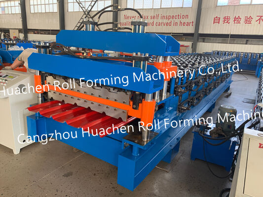 Doppelschicht-Metallplatten-Rollformmaschine für Dach- und Verkleidungsarbeiten