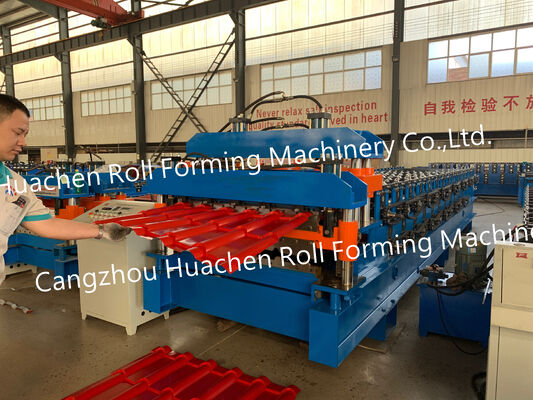 Doppelschicht-Metallplatten-Rollformmaschine für Dach- und Verkleidungsarbeiten