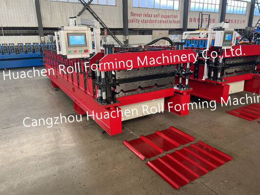 Vollautomatische Trapezblech-Rollformmaschine für Metalldachplatten