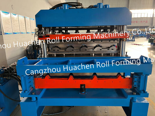Maschine zum Walzen von Wellplatten für das Dach, zweischichtige Dachfliesenwalzmaschine