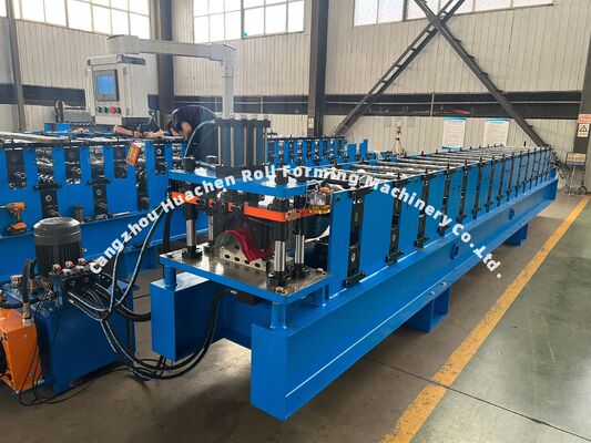 Hochleistungs-Metallfirsthauben-Rollformmaschine für die Dachziegelindustrie