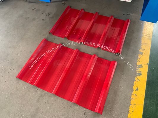 Maschine zur Verformung von Dach- und Wandplatten