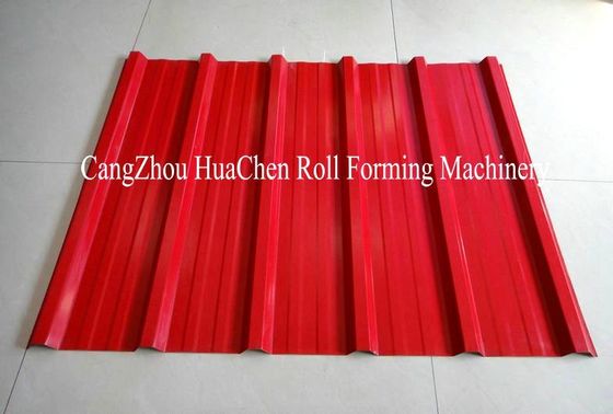 Siemens PLC-Doppelschicht-Dach-Platten-Rolle, die Maschine mit Stahl der Stahlwalze-No.45 bildet