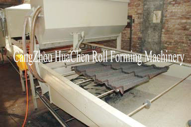 Überzogene Metallkreuz-Fliesen-Steinrolle, welche die Fertigungsstraße-hohe Kapazität bildet