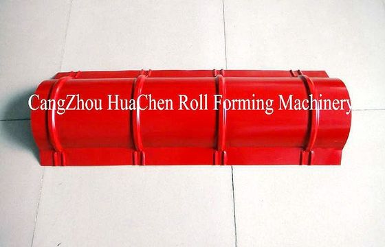 15 Rollen-Stahldach-Ridge-Kappen-Fliesen-Rolle, die Maschine ISO-CER bildet