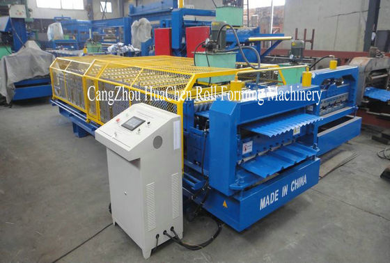 Popuar-Größen-Metalldach-Doppelschicht-Rolle, die Maschine mit sicherer Abdeckung bildet