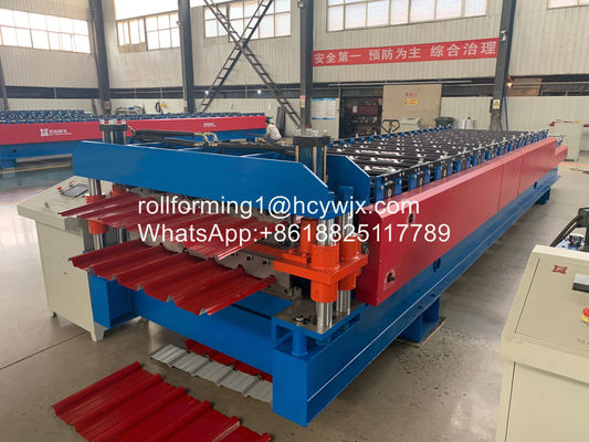 75 mm Hauptwellenknopf Touchscreen Rollformmaschine für 0,3-0,6 mm Metall