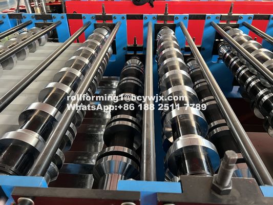 0.3-0.6mm 5.5KW Leistung Doppelschicht Rollformmaschine