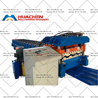 0.3-0.6mm Materialdicke Wanddachfliesen Rollenformmaschinen mit 70mm Schachtdurchmesser