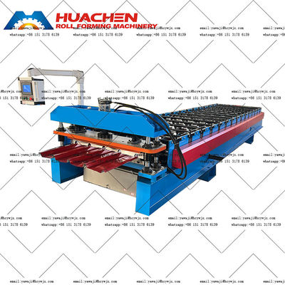 380v 50Hz 3 Phasen Ibr Aluminium Stahl Dach Roll Formmaschine mit langlebigen Rollen