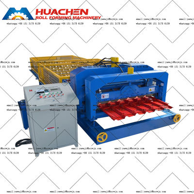 0.3mm Aluminiumprofil verglasterte Blechrollenformmaschine