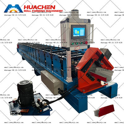 Galvanisierte Ridge-Deckungs-Gossen-Dach-Platten-Rolle, die Breite der Maschinen-410mm bildet