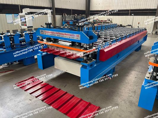 Äthiopien 600 PLC Steuerungssystem Dachblechherstellungsmaschine Eisenwalzmaschine