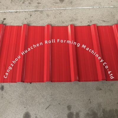 Doppellagige Rollformmaschine für verglaste Paneele mit 1250 mm Breite, 15 m/min Geschwindigkeit und PPGI/GI-Material