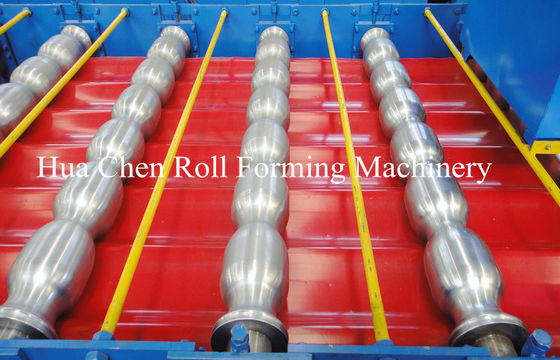 Fliese walzen der hydraulischen Kraft-7.5Kw und Dach-Doppelschicht die Formung der Maschine mit CER kalt