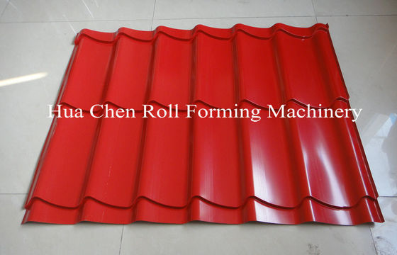 Fliese walzen der hydraulischen Kraft-7.5Kw und Dach-Doppelschicht die Formung der Maschine mit CER kalt