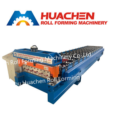 Dachplatten-Stufenfliesen-Rollformmaschine Dach- und Wandblech-Rollenmaschine