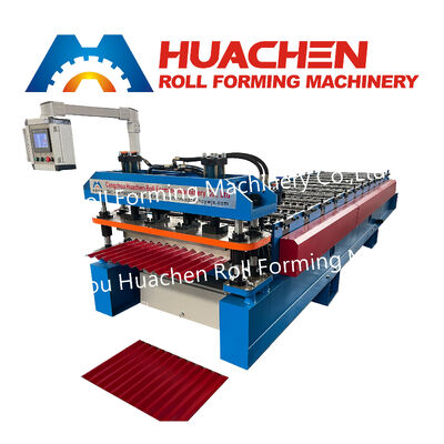 Blechdachmaschine, Maschine zur Herstellung von Dachziegeln, Well- und Trapez-Dachziegel-Rollformmaschine