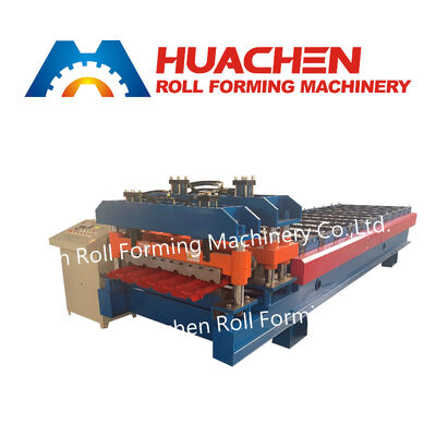 Aluminium-Dachplatten-Rollformmaschine Metallfliesenherstellmaschine