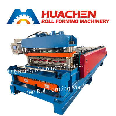 Automatische Doppelschicht verglaste Fliesen und Dachplatten Rollformmaschine