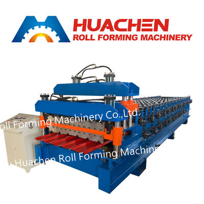 Doppelschicht-Metallplatten-Rollformmaschine für Dach- und Verkleidungsarbeiten