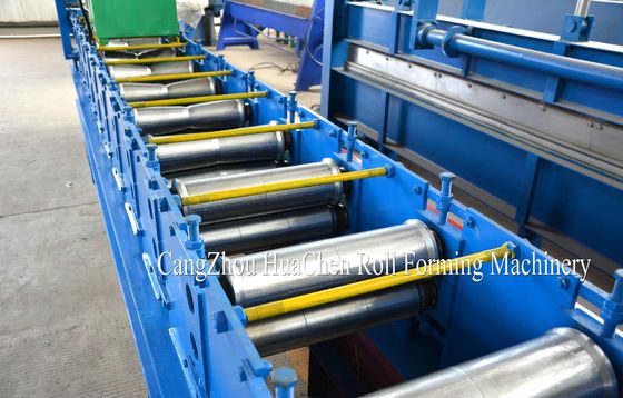 Galvanisierte Stahl-Ridge-Kappen-Rolle, die Maschine mit 12 Stahl der Reihenrollen 45# bildet